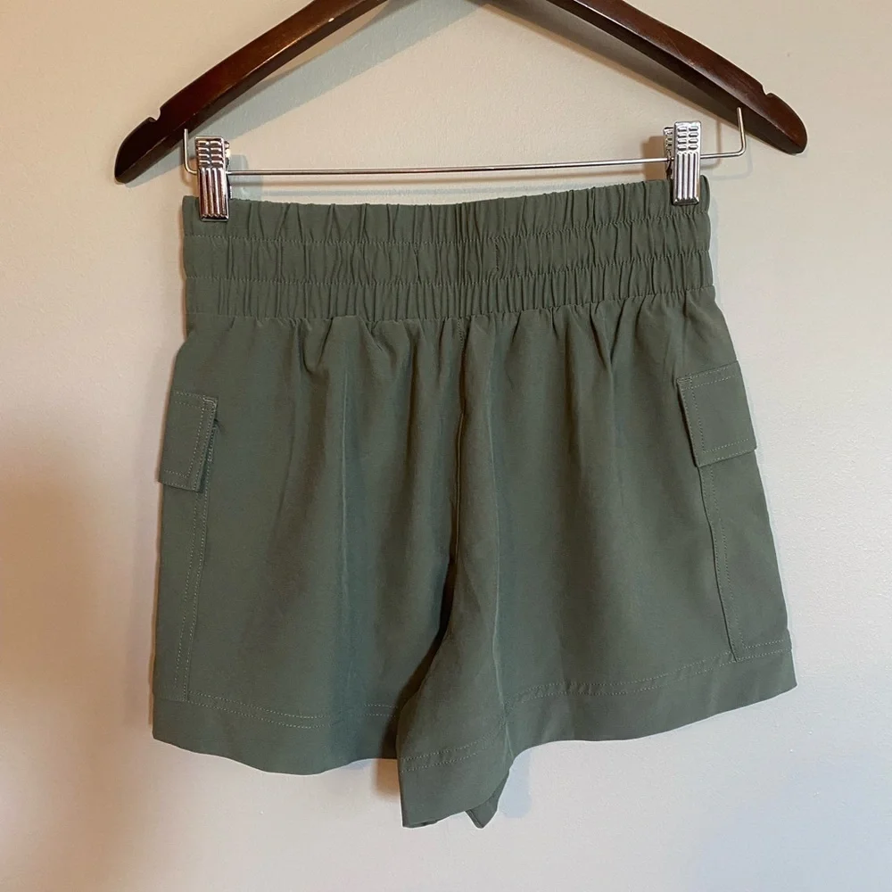 Abercrombie & Fitch Shorts Front Tie Green Size XS - Picture 5 of 7